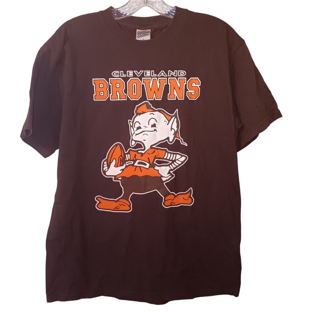 EUC Cleveland Browns Brownie Angry Elf Short Sleeve T-Shirt Medium